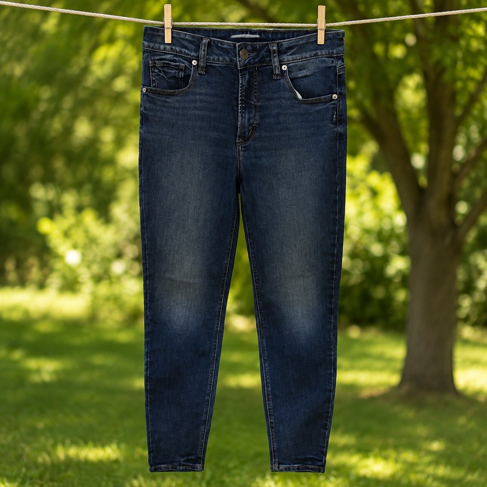 Silver Jeans Co Avery Skinny Women's 28x27 Dark Wash Stretch Denim Jeans